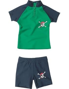 Playshoes Baby - Jungen Schwimmbekleidung 460082 2 tlg. Bade-Set (T-Shirt und Badeshorty) Pirat von Playshoes...