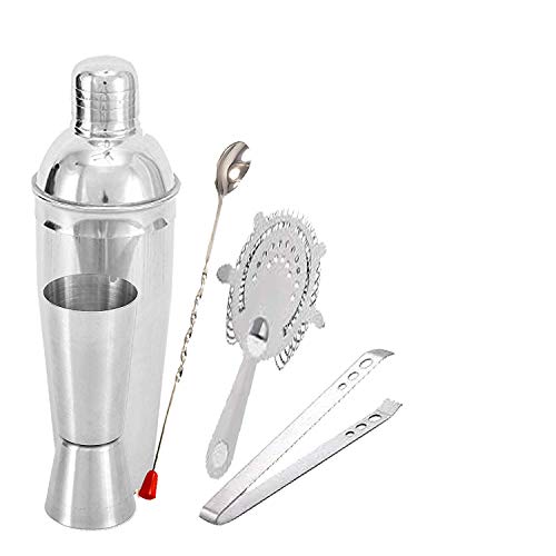 Stainless Steel Plain Bar Set of 5 Pieces, Bar Tools Set of 5 Pieces