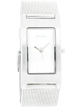 Oozoo Damenuhr mit Metallband 25 MM x 40 MM Silber/Silber C1996