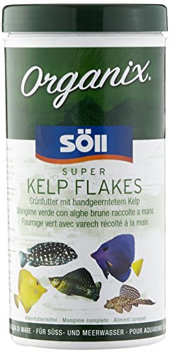 Söll 16216 Organix Super Kelp Flakes - Süß- und Meerwasser Zierfischfutter - 490 ml