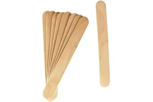 MÉGACRÉA Bâtonnets plats en bois Languettes 15 x 1,8 cm 50