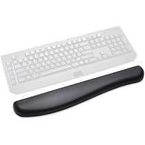 Kensington ErgoSoft Reposamuñecas Para Teclado Fino (<10mm): Gel Con Funda De Piel Sintética, 432mm, Antideslizante