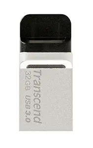 32GB Transcend Jetflash 880S OTG USB3.0 Flash Drive Silver Edition