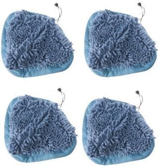Ultra Absorbant Heavy Duty Deluxe Coral Microfiber Pads compatible with T1 H20 H2O Steamboy Mop (Set of 4) by goLEDgo