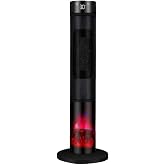 ROBO Ş&ouml;mineli Seramik Kule Tipi Dikey Isıtıcı, 2000W, Siyah, Kule, İ&ccedil; Mekan, Elektrikli, Seramik Isıtma, Uzaktan Kumandalı