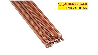 Rothenberger Industrial 35707 Baguettes de soudure cuivre, diamètre 2 mm, 333 mm, 25 pièces
