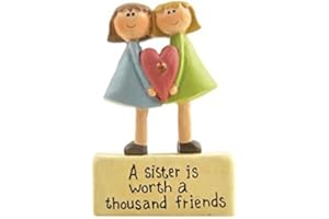 Heaven Sends Cute Keepsake Ornament - A Sister is Worth a Thousand Friends