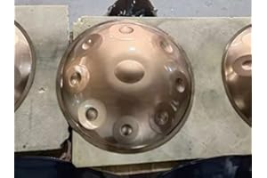 JTYX Tamburo per handpan Strumento a percussione da 22 pollici Tamburo a mano in acciaio con morbida borsa per handpan, 2 mazze per handpan, supporto per handpan, panno privo di pelucchi - 9/10/12 note