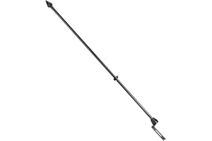 Uxsiya Asta portabandiera, Asta portabandiera in Acciaio Universale Facile da Usare Asta portabandiera Moto Non Facilmente danneggiabile Che Rende la Tua Moto Bella e Attraente per l'esterno(Nero)