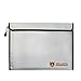 Produktbild Feuerfeste Dokumententasche Wasserdichte Sicherheits Aufbewahrungstasche, Silikonbeschichtet Fiberglas Aktentasche Laptoptasche, 15"x 11" (LxW), Silber