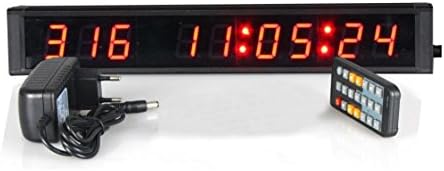 BTBSIGN LED Countdown 1'' Red 9 Digits Mini For Special Event