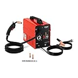 Stamos Germany Poste À Souder MIG/MAG FCAW sans gaz S-MAG 120 FL (40-120 A, Dévidoir Et Câbles Intégrés, Fil Fourré Flux 0,8-0,9 mm)