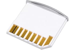 NFHK Micro SD TF auf SD Card Kit Mini Adapter für zusätzlichen Speicher MacBook Air/Pro/Retina Weiß