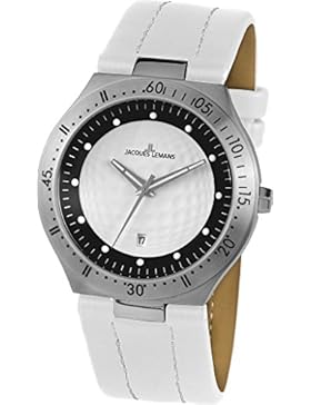 Jacques Lemans Herren-Armbanduhr Dover Analog Quarz Leder 1-1838B