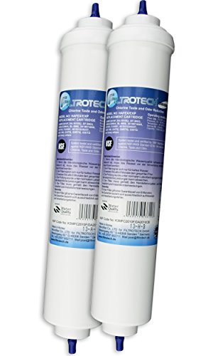FT-2. Externer Wasserfilter fr Samsung Siemens LG Khlschrank SBS. 2er Pack Khlschrankfilter. Schlauchanschluss ist fest integriert.