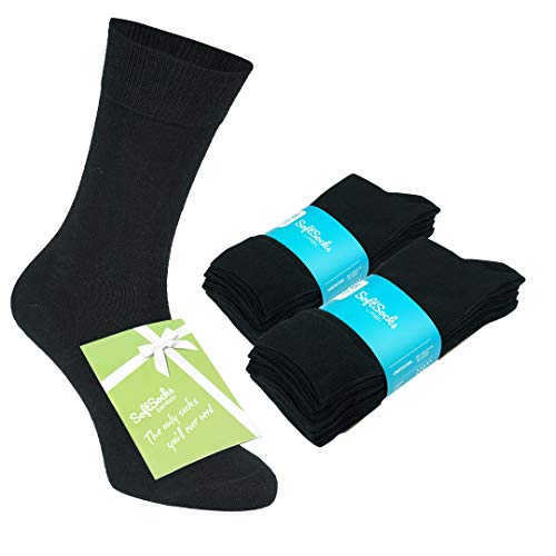 SoftSocks for Everyone Black classic socks 10 + 1 bamboo 43-46