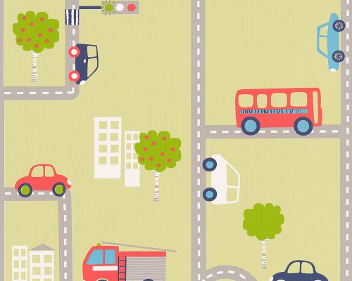 A.S. Création Tapete Boys & Girls 5 Papiertapete Kindertapete 10,05 m x 0,53 m bunt grün 936322 - 2