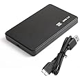 500 GB Portable External Hard Disk Drive - 1 Year Warranty - USB 3.0 for PC Laptop Windows Mac Xbox PlayStation - High Performance External HDD - Black