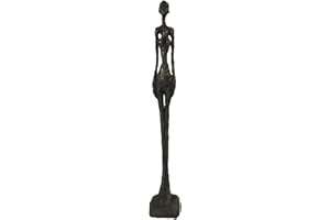 ‎SIUNWDIY Siunwdiy Giacometti Bronze Skulptur,Giaconmtti Zuwanderungsstatue Dekoration Dekoration Ornament Bronze Figur,Abstrakte Dekoration Zubehör,Schwarz