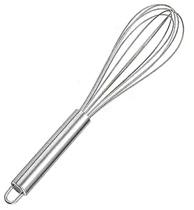 Shivicreations Kitchen Hand Beater Whisk Blender Mixer Froth Whisker Latte Maker For Making Whipping Cake Cream Shake Coffee Egg lassi Juice Pastry Pizza Butter Milk Soup Sauce Non electric 1 Piece