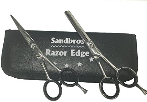 Professional Hair Cutting & Thinning Scissors Shears Hairdressing Set (5.5inch /14cm) with Presentation Case SRESET Instrument Specialists Kelly Haemostatic Forceps 14cm 5.5" Curved Sandbros