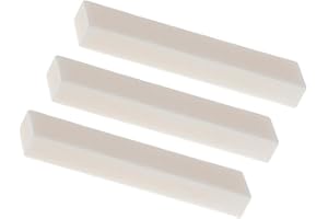 RuiJOTWAT 3PCS Blank & Uncut Guitar Bridge Saddles Nut 52x6x10mm for Acoustic & Classical & Cigar Guitar Part Replacement
