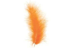 PAINT IT EASY NEU Create It Easy Marabu-Federn ca.15cm, 15 Stück, 2g, orange