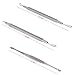 Abody 7Pcs Stainless Steel Facial Pimple Comedone Needle Acne Extractor Cleaner Blackhead & Blemish Kit with Black Bag