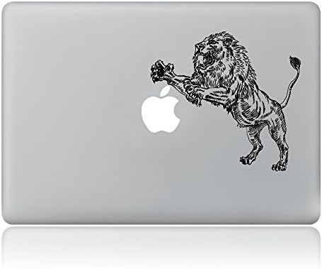 Cinlla MacBook Stickers Hand-drawn Roar Lion MacBook Decal Laptop Skin Removable Vinyl Sticker For Apple Macbook Pro 15"(A1286)