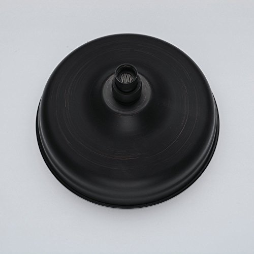 Hiendure®Durchmesser 8 Zoll Runde Luxus Regendusche Einbauduschköpfe Messing Duschkopf aus Messing Spiegeleffekt Öl-rieb Bronze - 4