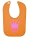 Personalised Princess Name Pink Crown Customise With Name Cute Unique Velcro Fastening Baby Bib