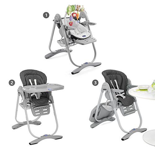 Chicco 05079152400000 Hochstuhl Polly Magic, grau - 4
