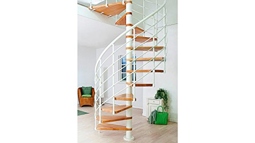 Preisvergleich Produktbild DOLLE Spindeltreppe Oslo gespindelt, Leimholz