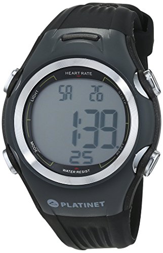 Platinet PHR117G - Reloj pulsómetro, color negro, talla M
