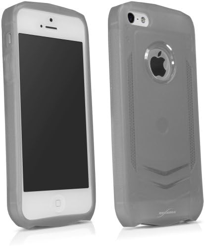 BoxWave Liquid Armor Apple iPhone 5s Case - Sleek TPU Gel Case for Durable Anti-Slip Armor Suit Protection, Transparent with Transformer Style- Apple iPhone 5s Cases and Covers (Frosted Clear)