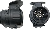 Adapterstück 13 auf 7 polig, 12 Volt PKW Anhänger