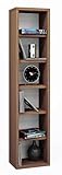 video regal academy bahasa indonesia 5 variable Einlageböden VCM Regal DVD CD Rack Möbel Aufbewahrung Holzregal Standregal Möbel Anbauprogramm Eiche-rustikal 92x21x20 cm \