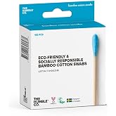 The Humble Co. - Humble Brush Cotton Swabs - Blue, bambu kulak &ccedil;ubuğu Mavi, &Ccedil;evre dostu pamuklu kulak &ccedil;ubukları, plastik i&ccedil;er