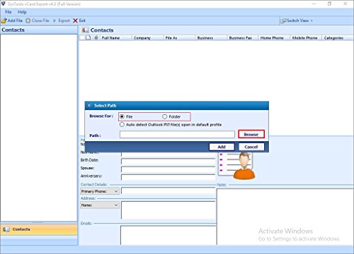 vCard Export