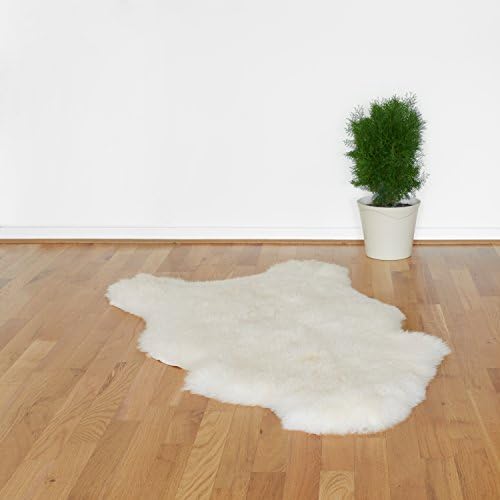 Premium Sheepskin Luxury White Organic Natural Approx. 85 – 95 cm Sheepskin Wool Rug Sheepskin Rug Gift