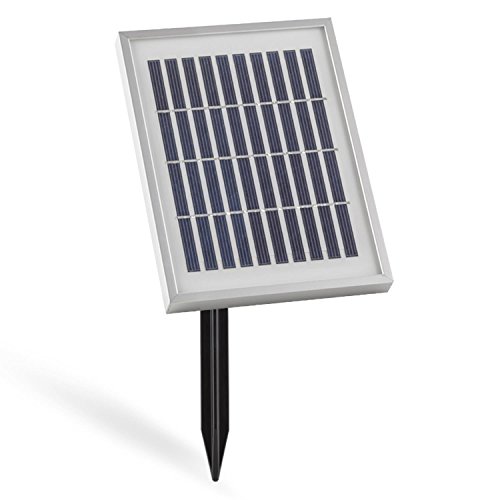 Blumfeldt Zen Garden Zierbrunnen Gartenbrunnen (2 Watt Solarpanel, 3,7 V / 2000 mAh Lithium-Ionen Akku, Basaltoptik, LED-Beleuchtung) schwarz - 5