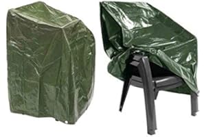 E Bargains UK Heavy Duty Waterproof Outfoor Garden Furniture Stacking Chair Cover For Up To 6 Chairs