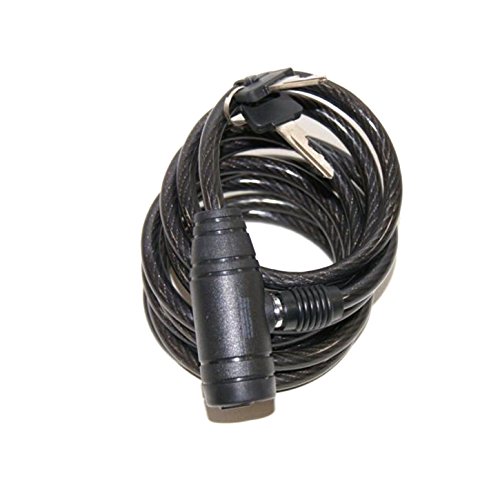 Preisvergleich Produktbild Fahrradschloss Kabelschloss Spiralschloss Motorradschloss 8mm x 240cm