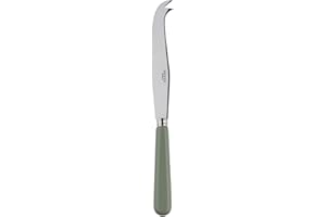 Sabre Paris | Couteau à fromage 24 cm Pop couleur Asperge. Couvert en Acier Inoxydable. Efficace et élégant pour découper une large variété de fromages.