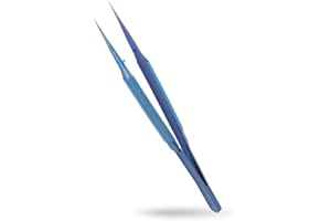 PLYISTY Pince à épiler de téléphone de précision, pince à épiler de microscope de réparation de fil de ligne de saut d'empreinte digitale de carte mère de téléphone portable d'alliage Ti(Pointed Tweezer)