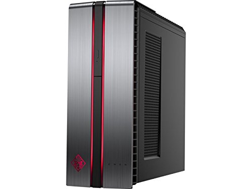 HP Omen 870 – 117 NS Desktop-PC (Intel Core i5 – 6400, 8 GB RAM, 1 TB HDD, NVIDIA GeForce GTX 950, FreeDOS 2.0), | bleifarben – Spanische Tastatur und optische Maus QWERTY - 2