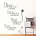 Produktbild Wandaufkleber Kinderzimmer wandaufkleber 3d Wörter Zitate Dekor Brief Art Decals Dance Love Sing Live Daisy für Wohnzimmer