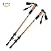 Produktbild Trekkingstock Aluminiumlegierung Stange Für Fitness Walking Trekking Sicher Im Freien Wanderstöcke Für Männer Und Frauen (2Pack)