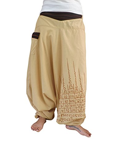 Tief geschnittene UNISEX Haremshose als alternative Kleidung und Aladinhose von virblatt S – L – Gao Yord - 3