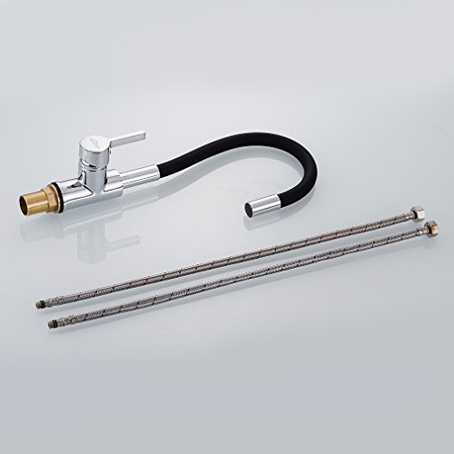 Neueste Auralum „C“ Type schwarz 360° Drehbar Wasserhahn Küchenarmatur Waschtischarmatur - 5